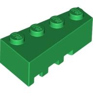 Lego kostka (kostička) 4x2 klín pravý, zelená (4160336, 4621941)